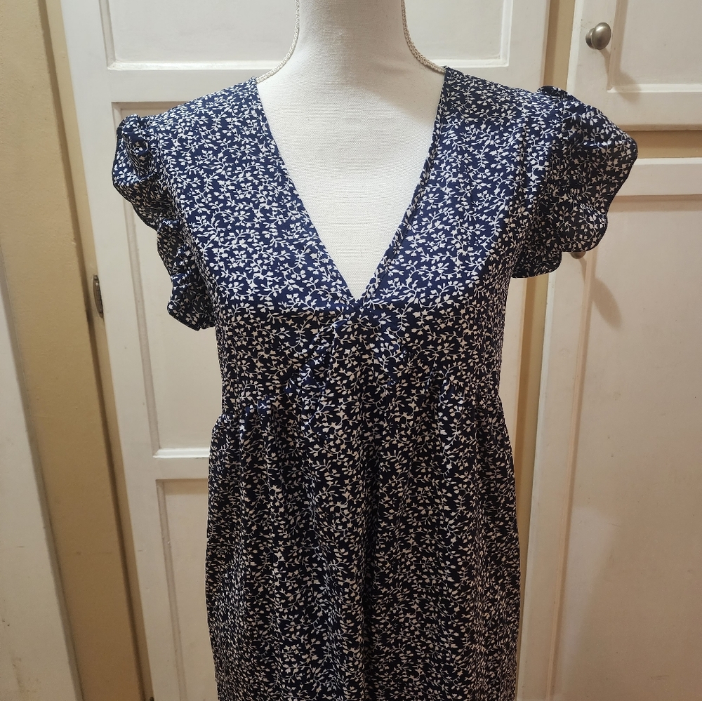 RANLEGE Women's Ditsy Floral Tunic Dress NWOT - Picture 3 of 13